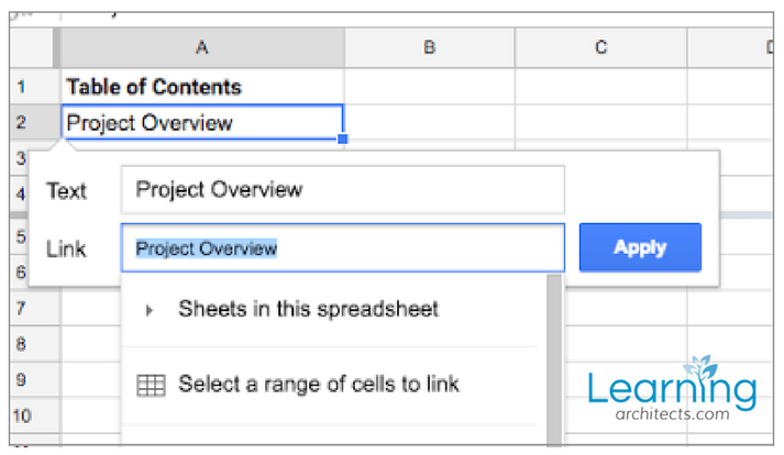 Learn Google Sheets with Learning Architects.