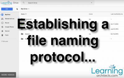 Establishing a file/folder naming protocol