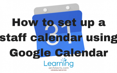 How to set up a Staff Calendar