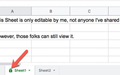 Protect data by controlling access to tabs on a Google Sheet