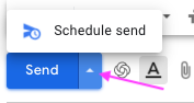 How to schedule emails