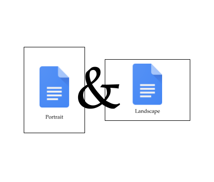 Multiple page orientations in Google Docs