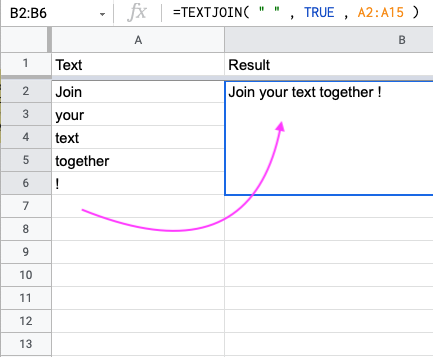 TEXTJOIN to join ranges of data, without typing it out