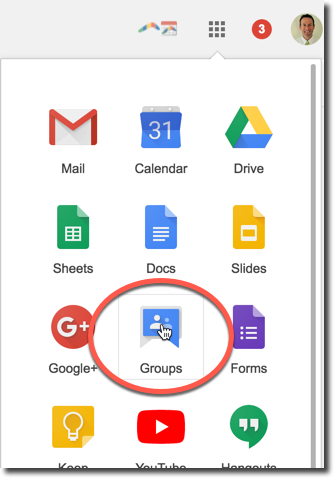 Access Google Groups