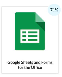 Google Sheets & Forms 1 course